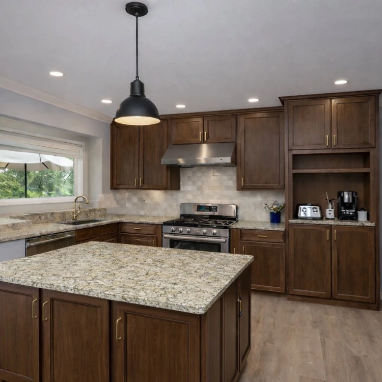 North Scottsdale kitchen interior with modern appliances and lighting